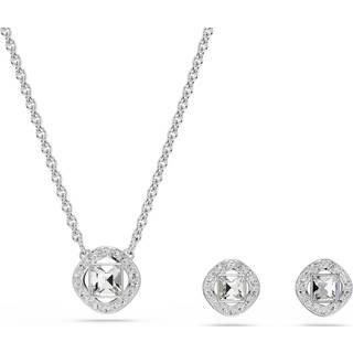 Una Angelic Set, Rundschliff, Weiß, Rhodiniert