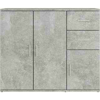 skænk 91x29,5x75 cm konstrueret træ brun egetræsfarve