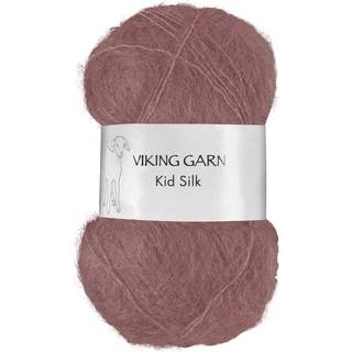 Viking Kid-Silk 371 Brunrosa Indhold: 77% Kid Mohair, 23% silke Vægt/længde: 25 g = ca. 200 meter Anbefalede pinde: 3 mm Strikkefasthed: 10 cm = 24 m Vask: Max 30 °C / Tørres fladt.