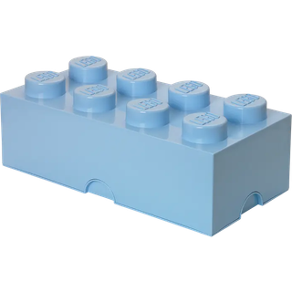 Room Copenhagen Lego® Opbevaringskasse 8 Knopper - Småopbevaring børn Polypropylen Light Royal Blue - 40041736
