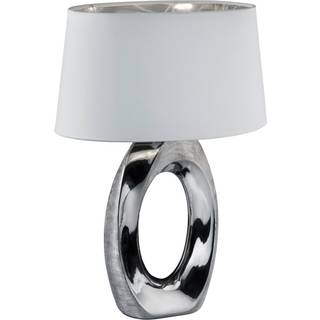 Reality Taba sølv/hvid bordlampe