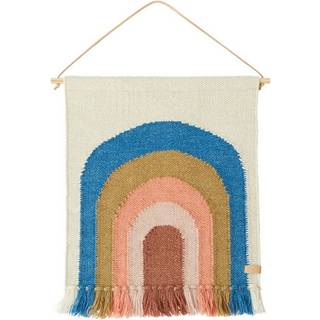 OYOY Follow The Rainbow Mini Wall Rug Blue