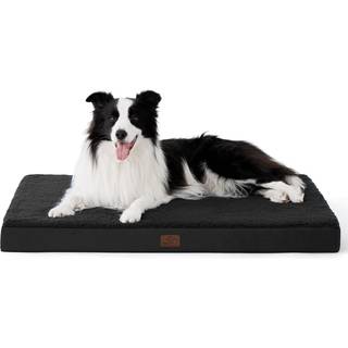 Bedsure Hundeseng til store hunde - Ortopdiske vandttte hvalpesenge med aftageligt vaskbart betrk ggekasse skum kledyrsmtte Velegnet til k
