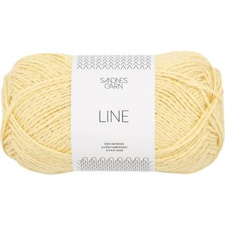 Line garn fra Sandnes Garn - Lys gul