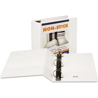 Samsill Holdbar 4 tommer ringbind fremstillet i USA Lse D-ringbind, der kan tilpasses Clear View-omslag, hvidt rummer 775 sider