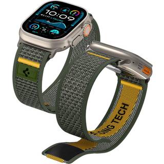Apple Watch Series Ultra 2/Ultra/10/9/8/7/6/SE (2022)/SE Spigen Athlex Air Rem - 49mm/46mm/45mm/44mm - Aktiv Grå