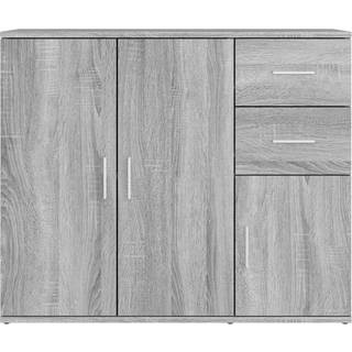 Skænk 91X29,5X75 Cm Konstrueret Træ - Grå sonoma-eg