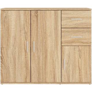 Skænk 91X29,5X75 Cm Konstrueret Træ - Sonoma-eg