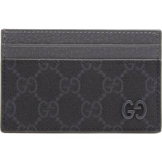 Gucci GG Canvas and leather card holder - black - One Size