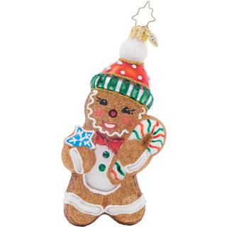 Christopher Radko hndlavet europisk glasjuletr dekorativt ornament Sd honningkagegodbid