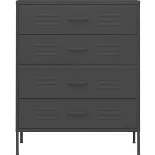 Kommode 80X35X101,5 Cm - Antracitgrå