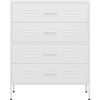 Kommode 80X35X101,5 Cm - Hvid