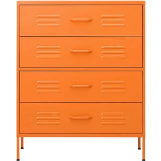 Kommode 80X35X101,5 Cm - orange