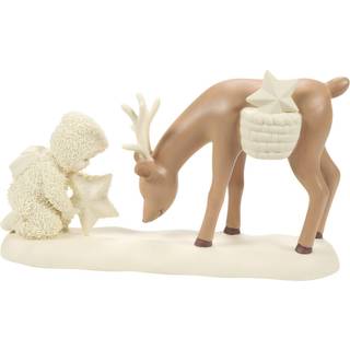 Afdeling 56 Snowbabies Juleminder Starshine Rensdyrfigur 3,94 tommer flerfarvet