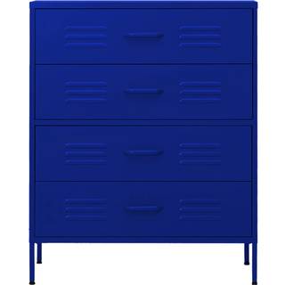 kommode 80x35x101,5 cm Marineblå