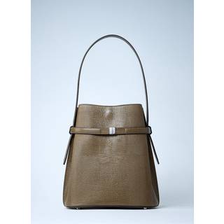 Toteme Leather bucket bag - brown - One Size