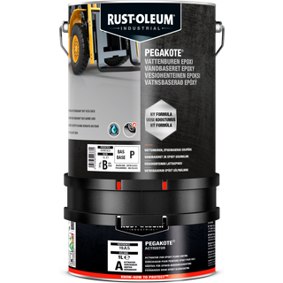 Arme-Tube Pegakote Vandig 2K Epoxy Gulvmaling - 5 liter - Hvid