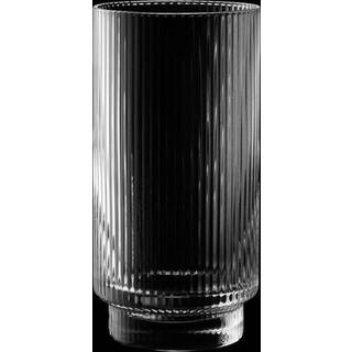 Ribbet drikkeglas i klart glas, 49 cl, 2-pak