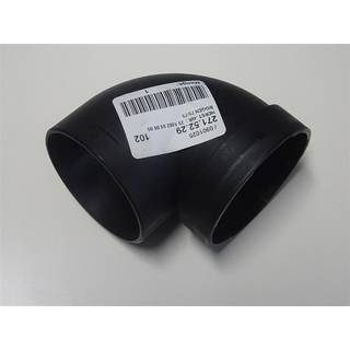 Slangstuds Eberspächer, 75 mm, 90°, plast, sort