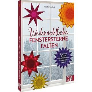 Weihnachtliche Fenstersterne falten