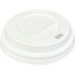 VTK Låg til kaffebæger Ø90 mm, 100 stk Hvid