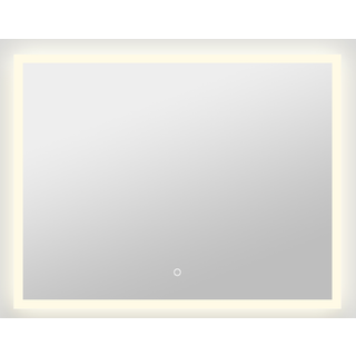 Milobad CL30 Spejl med LED-lys og frostet kant 70x90 cm