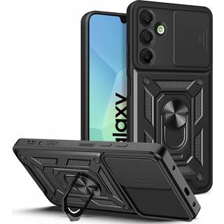 Samsung Galaxy A26 (5G) Tech-Protect Camshield Cover m. Magnetisk Fingerring & Ståfunktion - Sort