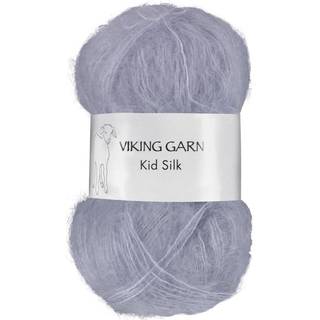 Viking Kid-Silk 367 Lavendel Indhold: 77% Kid Mohair, 23% silke Vægt/længde: 25 g = ca. 200 meter Anbefalede pinde: 3 mm Strikkefasthed: 10 cm = 24 m Vask: Max 30 °C / Tørres fladt.