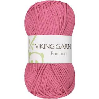 Viking Bamboo 663 Cerise Indhold: 50% Bomuld, 50% Bambus Vægt/længde: 50 g = ca. 110 meter Anbefalede pinde: 3.50 - 4.00 mm Strikkefasthed: 10 x 10 cm = 22 m Maskinvask 40°C / Tørres fladt.