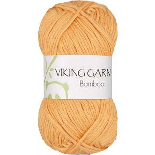 Viking Bamboo 646 Majsgul Indhold: 50% Bomuld, 50% Bambus Vægt/længde: 50 g = ca. 110 meter Anbefalede pinde: 3.50 - 4.00 mm Strikkefasthed: 10 x 10 cm = 22 m Maskinvask 40°C / Tørres fladt.