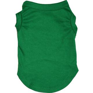 Petitebella ensfarvet skjorte til hundehvalpe (Kelly Green Large)