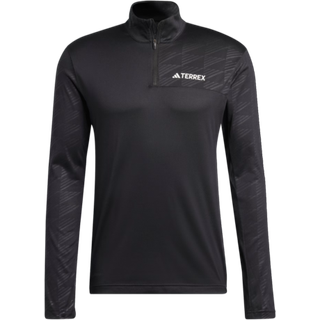 Adidas Men's Terrex Multi Half-Zip Long Sleeve Tee Black, XL