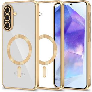 Tech-Protect MagFlex MagSafe Skal for Samsung Galaxy A56 5G - Gennemsigtig Guld