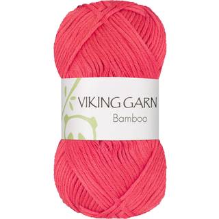 Viking Bamboo 648 Lys koral Indhold: 50% Bomuld, 50% Bambus Vægt/længde: 50 g = ca. 110 meter Anbefalede pinde: 3.50 - 4.00 mm Strikkefasthed: 10 x 10 cm = 22 m Maskinvask 40°C / Tørres fladt.