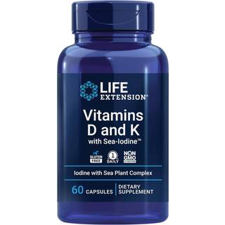 D- og K-vitaminer med havjod - 60 kapsler