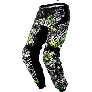 O'Neal 0108-827 Unisex-Adult Element Attack Pant (Black/Hi-VIZ ungdomsst?rrelse 28)