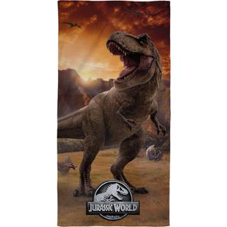Dinosaur Badehåndklæde - Jurassic World - 70x140 cm - 100% Bomuld