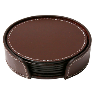 Læder glasbrikker - chocolate