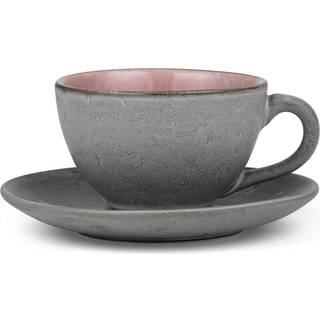 Bitz Bitz kop med underkop grå Rosa