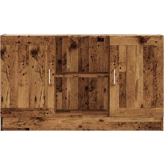 skænk 120x30,5x70 cm konstrueret træ antikt træ