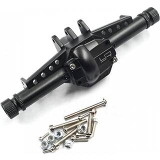 Ja racing hård coated legering foran/bagaksel hus til aksial scx10 II sort #axsc-011bk