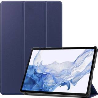 Samsung Galaxy Tab S8 - EIDERWOOD Kunstlæder Trifold Flip Cover - Blå