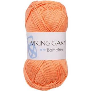 Viking Bambino 451 Fersken Indhold: 50% Bambus, 50% bomuld Vægt/længde: 50 g = ca. 176 meter Anbefalet pind:3 mm Anbefalet hæklenål:2.5 mm Strikkefasthed: 10 cm = 28 m Vask:40°C / Tørres fladt.