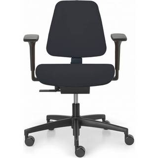 Dauphin Shape S kontorstol med armlæn sort