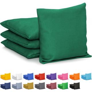 GoSports Cornhole Bean Bags St med 4 - Regulering All Weather - Klassisk Mrkegrn