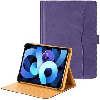 Universal Dual-Color læderetui til tablet - 11-12.4 - Lilla