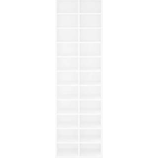 skoreol 54x34x183 cm konstrueret træ hvid