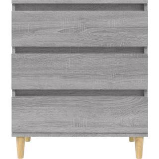 Skænk 60X35X70 Cm Konstrueret Træ - Grå sonoma-eg