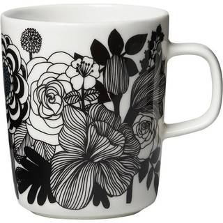 Marimekko Siirtolapuutarha krus 2,5 dl hvid-sort (Finland 100 år)