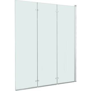 foldbar brusekabine 3 paneler ESG 130x138 cm